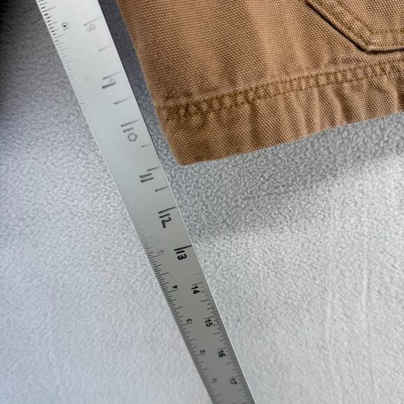 Duluth Trading Shorts Men's 32 Brown Fire Hose Cargo Baggy Canvas Heavyweight - Picture 3 of 7